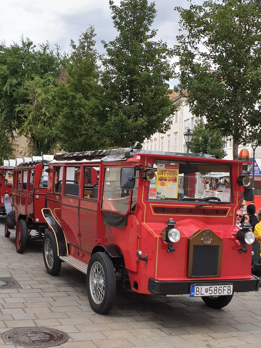 58. I got on City Tours. In some cities, these things are great: entertaining and informative. In some, you keep switching off because the speaker drones on and on  Today's bus(?) was cute, but you don't have to do this in Bratislava. Not sure €30 is worth it.
