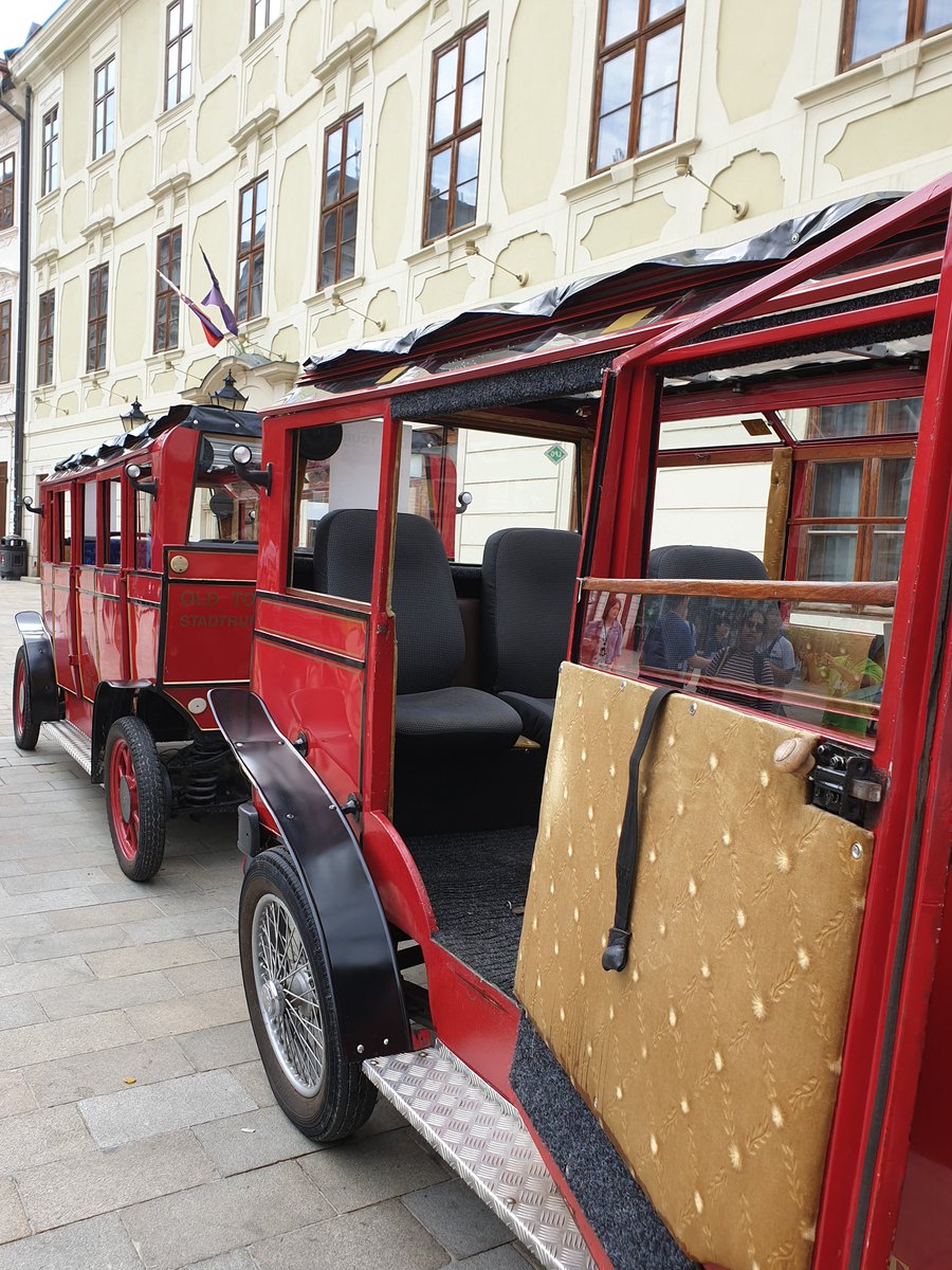 58. I got on City Tours. In some cities, these things are great: entertaining and informative. In some, you keep switching off because the speaker drones on and on  Today's bus(?) was cute, but you don't have to do this in Bratislava. Not sure €30 is worth it.