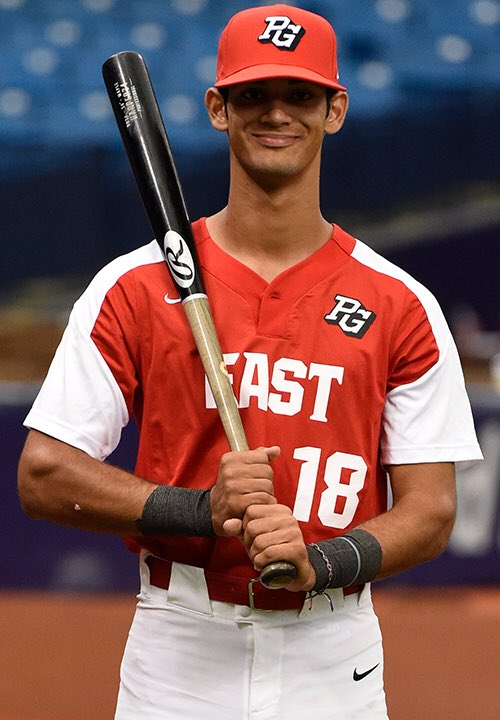 rTexasRangers's tweet photo. The rRangers have selected SS Matthew Lugo out of Carlos Beltrán Baseball Academy in Florida, Puerto Rico with the 32nd pick in the VBL Draft. Welcome to the rRangers, Matthew! https://t.co/r3QWnBPNwG