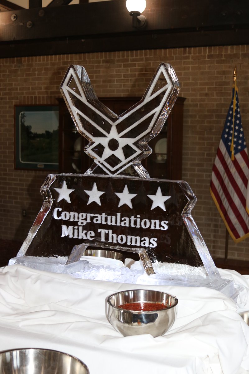 A couple photos from the retirement ceremony of Michael Thomas. Thank you for 38 years of service!