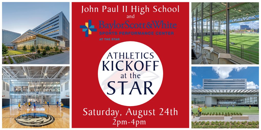 Excited to announce our partnership with <a href="/bswhealth_STAR/">Baylor Scott & White at The Star</a> Sports Performance Center!  

Only 4 weeks out from our Athletics Kickoff event at <a href="/thestarinfrisco/">The Star In Frisco</a> on Saturday, August 24th from 2pm-4pm celebrating all Cardinal Athletics ahead of the 2019-2020 season!