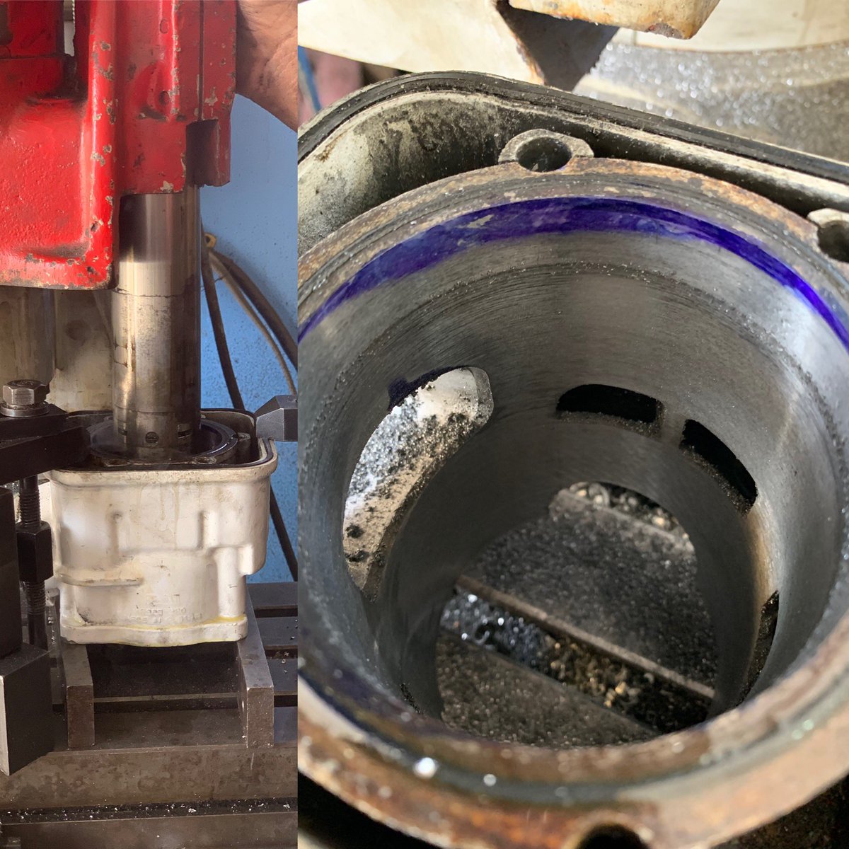 PRMachineShop's tweet image. #jetboat #cylinderboring