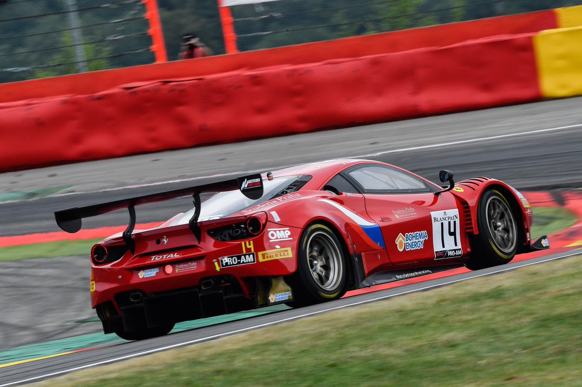 .<a href="/BlancpainGT/">GT</a> <a href="/24HoursofSpa/">CrowdStrike 24Hours of Spa</a>
4H: #52 <a href="/AFCorse/">AF Corse</a> P32; #72 <a href="/SMP_Racing/">SMP Racing</a> P36; #14 <a href="/Scuderia_Praha/">Scuderia Praha Racing</a> P40; #93 #TempestaRacing P41; #488 #RinaldiRacing P47;  #444 #HBRacing P49 ;#33 #RinaldiRacing P54; #51 <a href="/AFCorse/">AF Corse</a> P56; #333 #RinaldiRacing P60

#Spa24h #IntoTheBelgianEpic