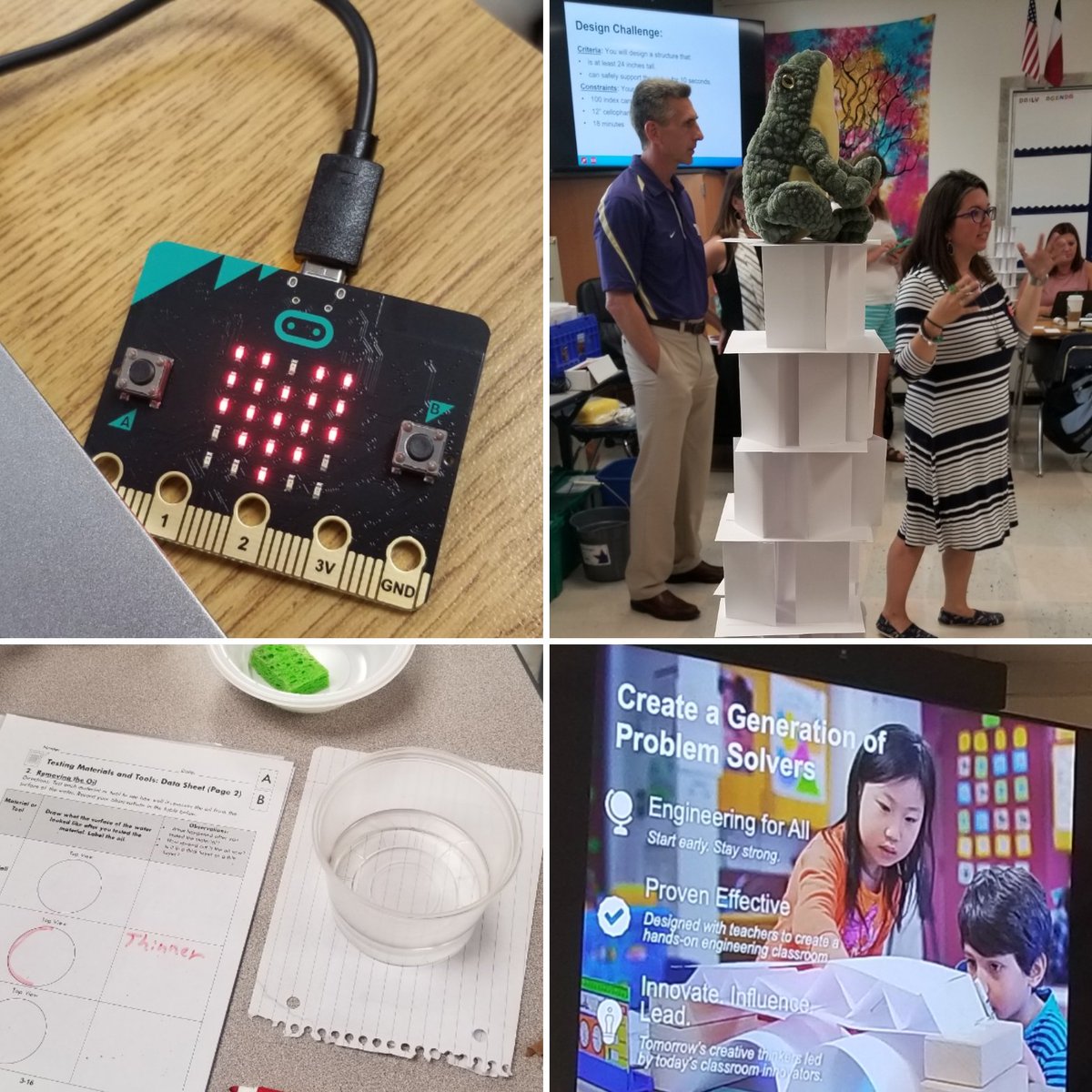 AmberlieG's tweet photo. This week I attended a NMSI training in TX focusing on CS/CT education as well as being introduced to EiE! It was a fantastic experience, I learned a lot and am excited to move forward with my new skills and sharing what I learned! #nmsination #eieinspired  #scienceislife https://t.co/oKljn6ZOyf