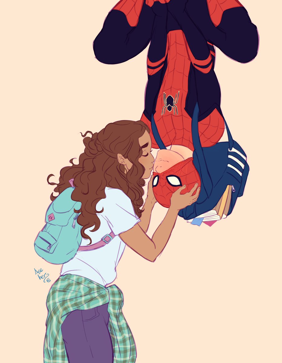 azeher_may's tweet photo. again but softer #spideychelle #SpiderManFarFromHome https://t.co/UkbnfdmGvX