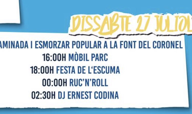 Aquesta nit, després dels <a href="/ruc_n_roll/">RUC'N'ROLL</a>, actuo a la Festa Major de Queralbs. Poble bonic i acollidor de l’alt Ripollès! Que ningú falti a la Plaça! <a href="/ComiQueralbs/">COMI QUERALBS</a>