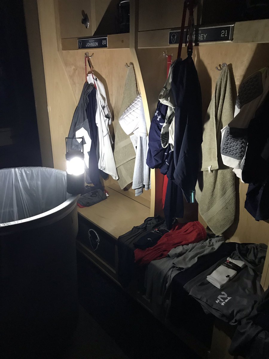 DWood_EQ's tweet photo. When campus and the surrounding area looses power, but ๐ lockers still need to be set for #preseason ๐ฆ๐ฏ#equipmentmanagerproblems @EquipMgrProbs https://t.co/r8VOAH2Pgn