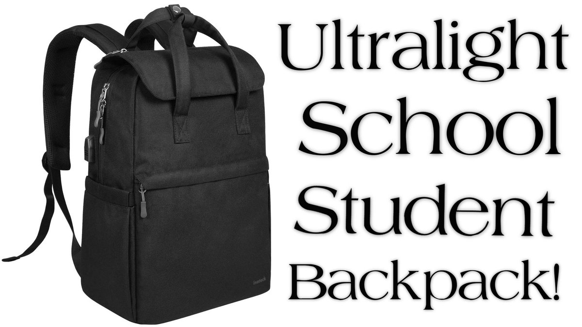 ReviewTheBest's tweet image. Here’s a great backpack for any student! 🎒

🚨 NEW VIDEO! 🚨

Best Ultralight School Backpack With Built In USB Port From Inateck!
youtu.be/Gk3Aa-8uLmI

Retweet are noticed &amp;amp; appreciated! 🙏

#Tech #BestBackpack #Inateck