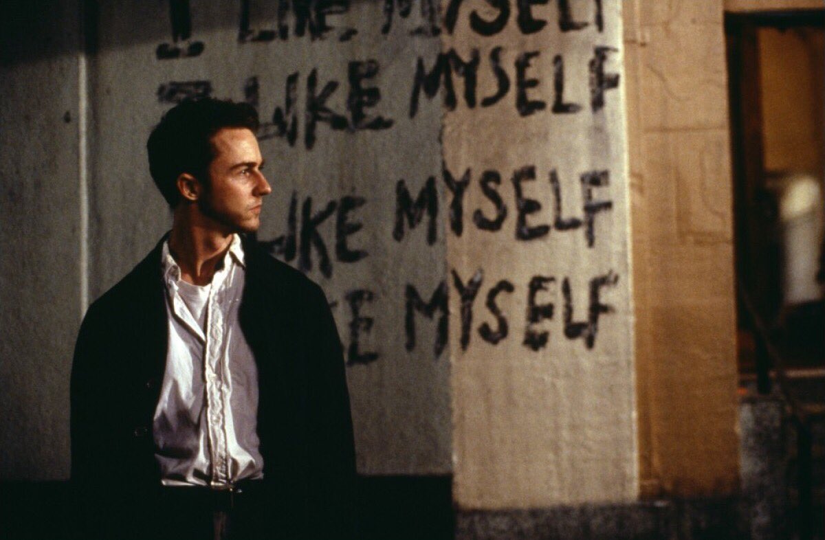cinemaggot's tweet photo. You’re not your job, you’re not the car you drive, you’re not the contents of your wallet… #fightclub https://t.co/qtYjZpUSAX