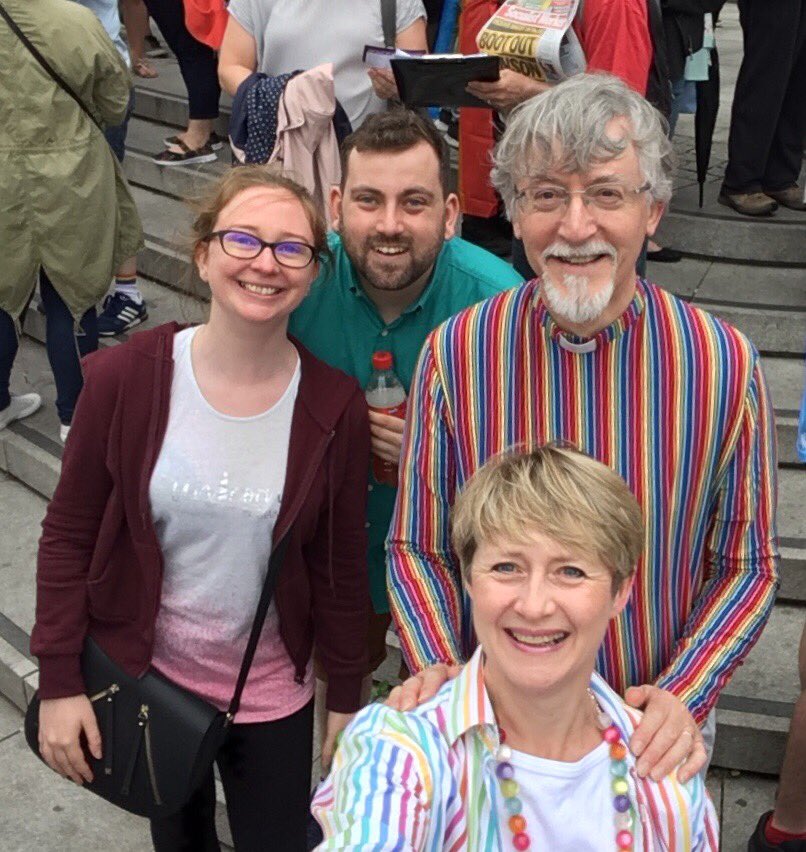 workingorder's tweet image. #NorwichPride was a truly wonderful, joyful celebration. My husband proudly wore his excellent rainbow clerical shirt from @collared_  - and it was much admired!