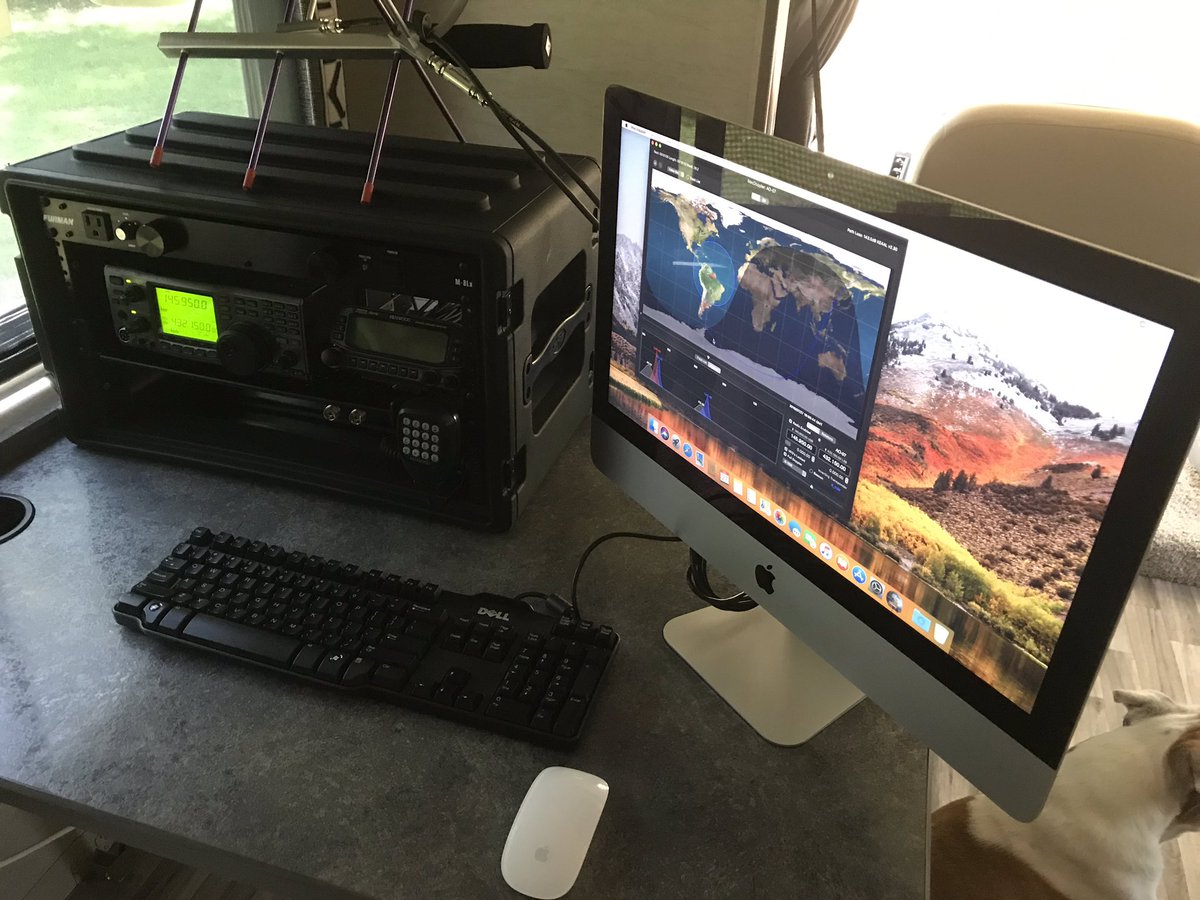 KE4ALabama's tweet photo. Playing in the RV today. #MacDoppler talking to IC-910H
#AMSAT https://t.co/P4PzqCGS8r