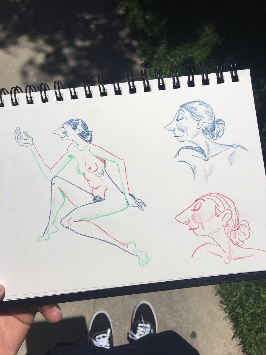 Figure Drawing in Los Feliz today:) 