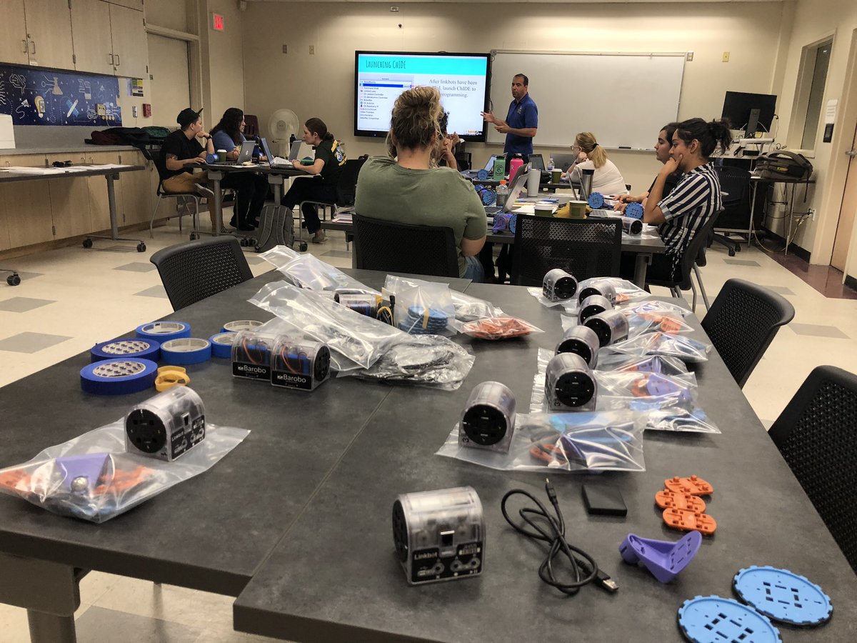 csubted's tweet photo. After a wonderful week with the #SEEDE Institute, @csubted is back at work preparing for our C-STEM GIRL Camp next week. Middle School girls in our community will learn to program robots to address an issue of community concern. #teachkern https://t.co/KzFBAdD9SO