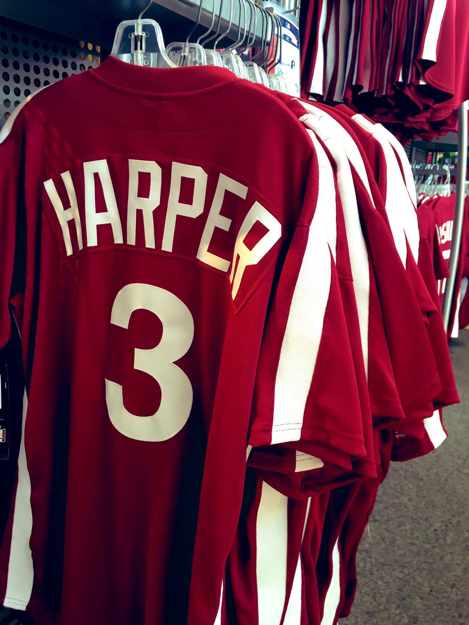 New Era Phillies Team Store on X: Swing by the store to check out the  assortment of maroon jerseys the Phils will wear for #RetroNight. Limited  availability of replica & authentic jerseys (