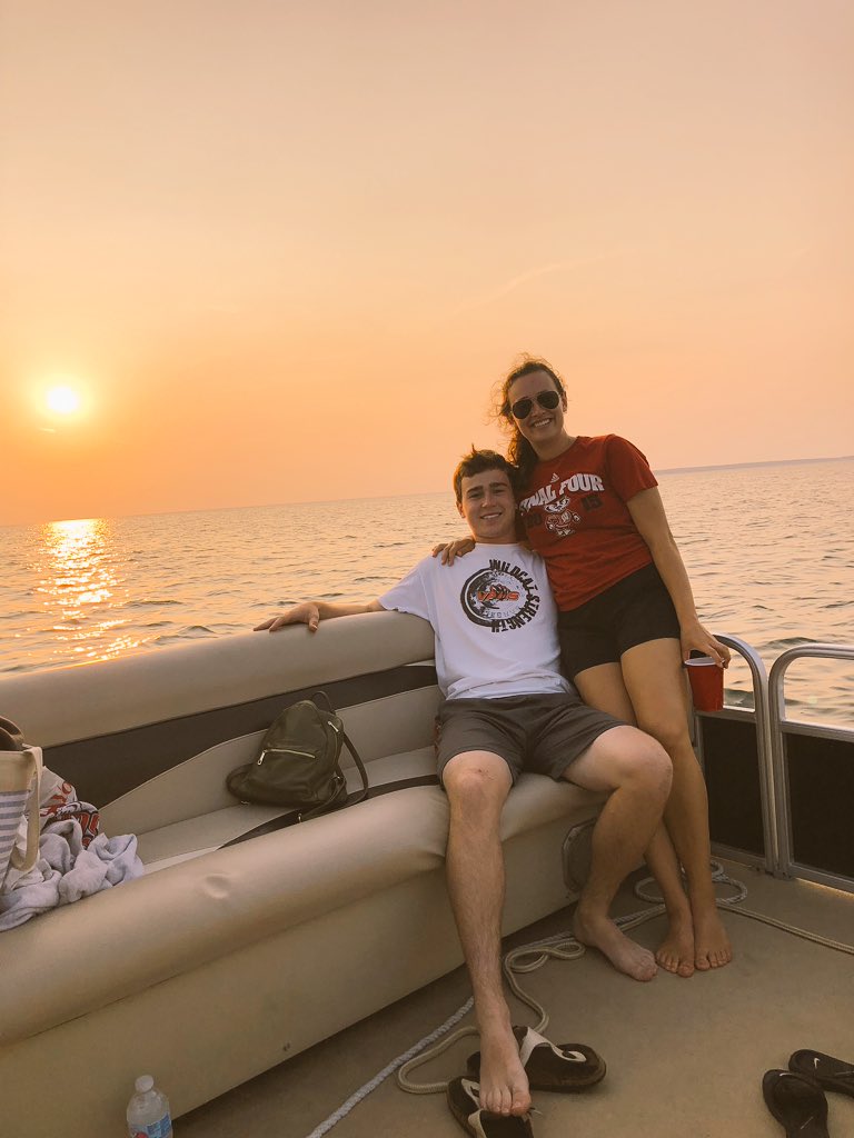 sueteskey's tweet photo. @mydoorcounty Sunset pontoon boat cruise in Fish Creek! https://t.co/ieGi8L5naY