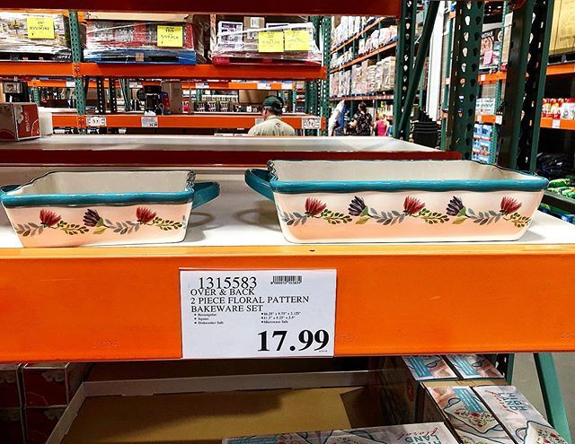 😍Cute @overandback_official 2 piece floral pattern #bakeware set only $17.99! #costcodeals #costco *price and availability may vary #microwavesafe #dishwashersafe ift.tt/2YaD5c6