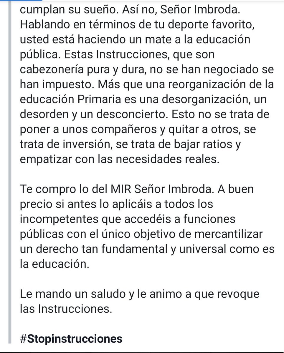 Stop Instrucciones tweet media