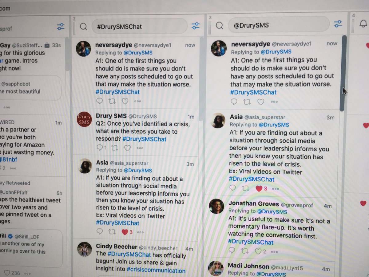 We prefer @TweetDeck for managing our Twitter chats.