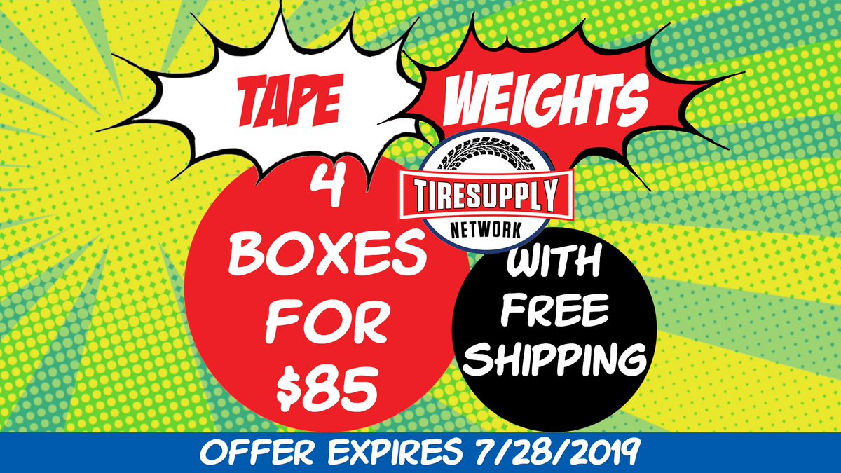 TireSupplyNet's tweet photo. Sale Ends Sunday! https://t.co/tcOZqUQGlZ
@plombco #tirerepair #tirerepairs #tiresupplies #tireshop #tpms #valvestem #valvestems #wheelweight #wheelweights #tires #tirepatch #otrtires #offtheroadtires #tiretech #tireservice #wheelservice #servicetruck #plombco #tiresupplynetwork https://t.co/5cE5GKDNfi
