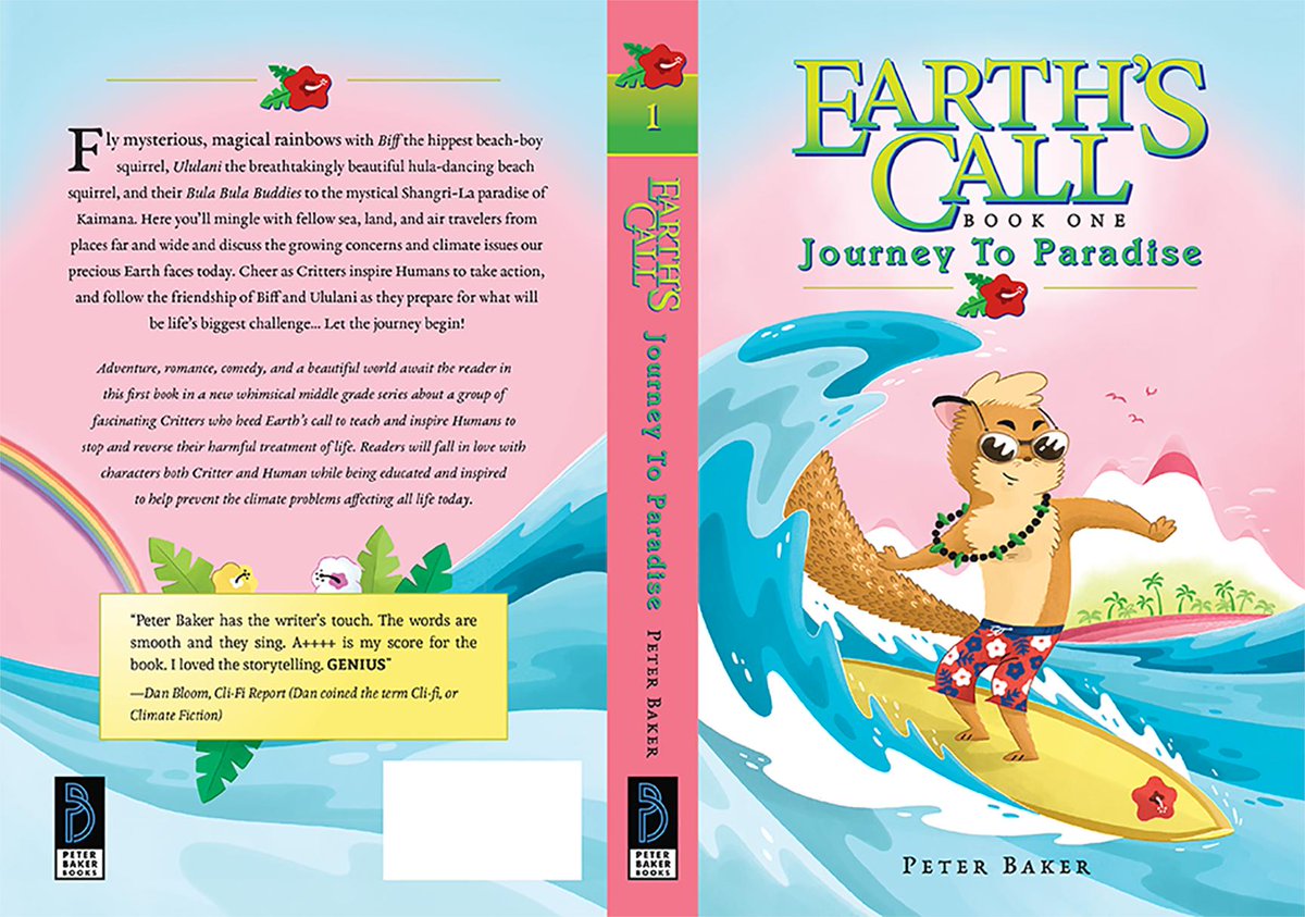 BakerLackey's tweet photo. @JorDee Aloha, Illustrated Climate Fiction novel read by all ages. A world where Critters hear #EarthsCall and embark on a magical journey to learn the ways to communicate with Humans to stop harm to Earth. https://t.co/R3ctgE61S0 @BakerLackey 💚 Called Genius by Climate Journalists https://t.co/JZ5ot3lFXJ