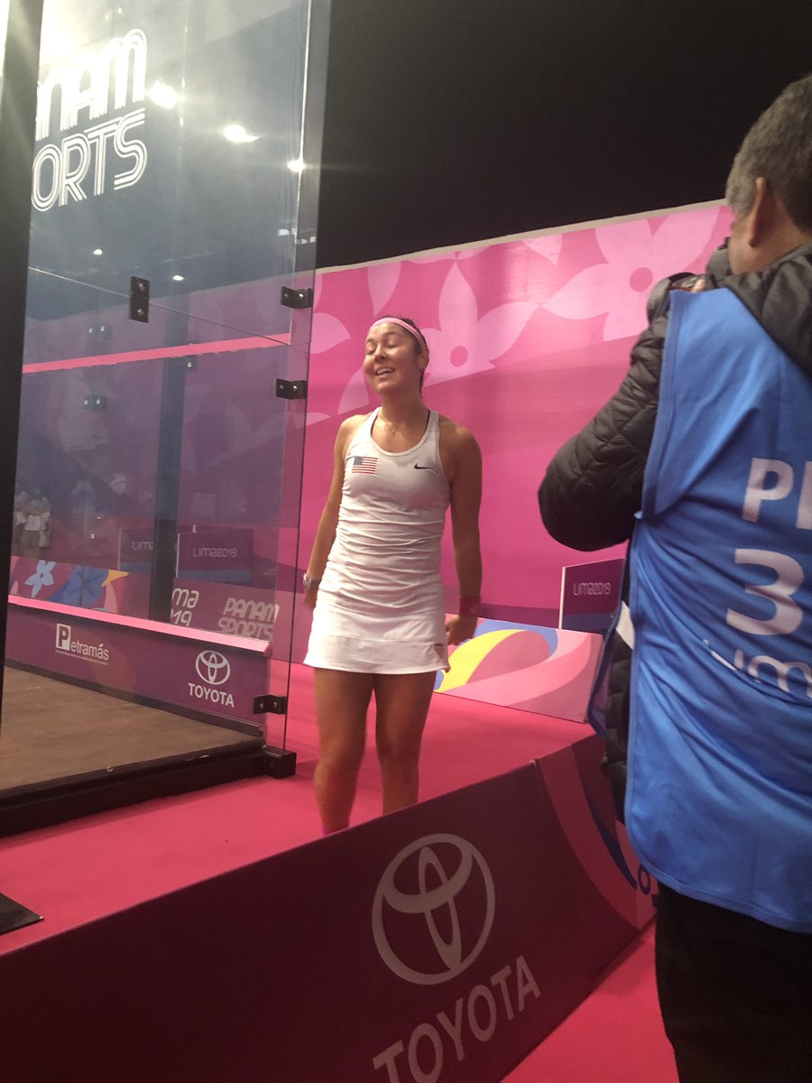 SquashGuy72's tweet photo. Congrats to Amanda Sobhy , 2019 Pan-Am Games Gold Medalist- Women’s Singles@Lima2019 https://t.co/XKSh5kms9F