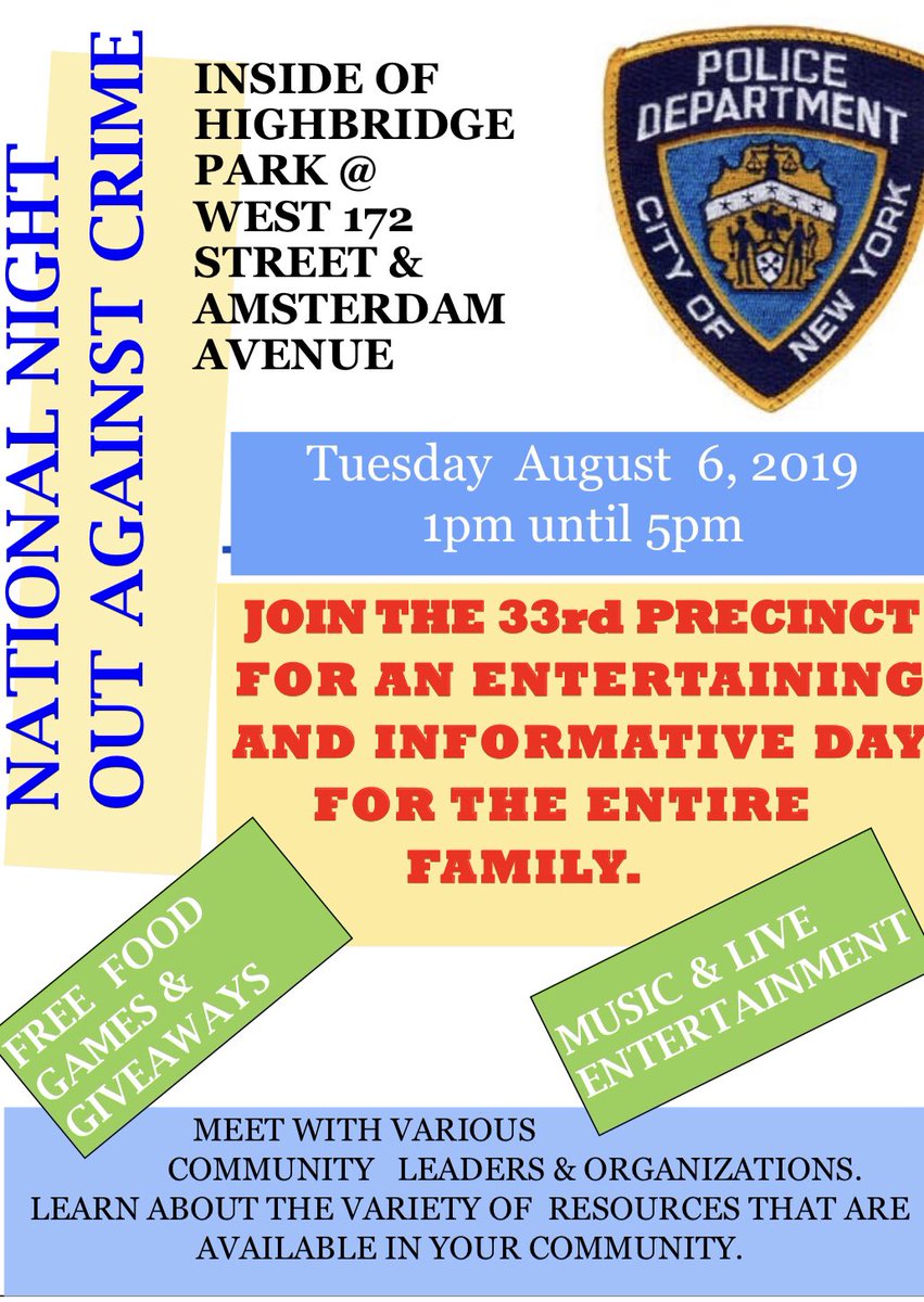 NYPD 33rd Precinct tweet media