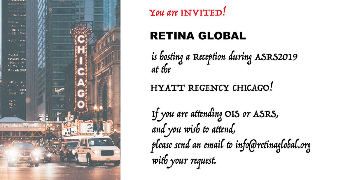 RetinaGlobal1's tweet photo. The Retina Impact Awards are sponsored by @Allergan and @Oxurion respectively.
#Retina #asrs2019 #chicago #impact #award #retinaglobal https://t.co/rFFU2n0W4O