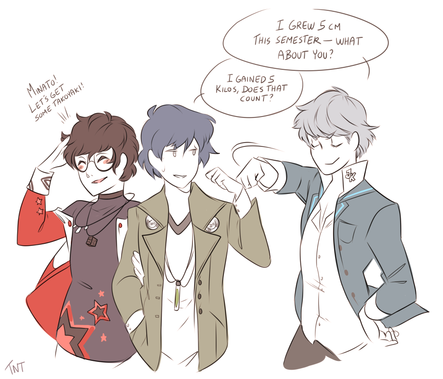 Minato starts off as the tallest only to end up the smallest. 