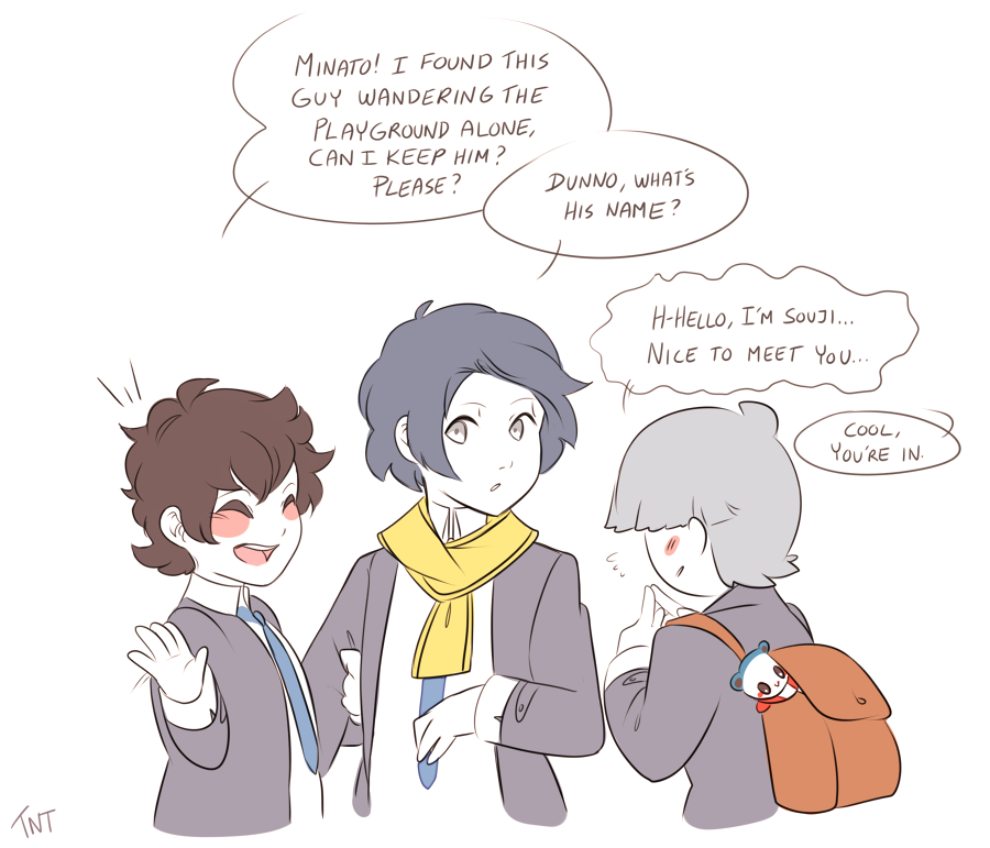 Minato starts off as the tallest only to end up the smallest. 