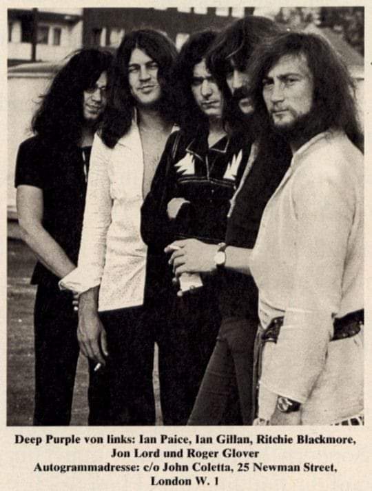 lofcr1's tweet image. Deep Purple photo shot from German magazine &apos;Bravo&apos;, June, 1971.