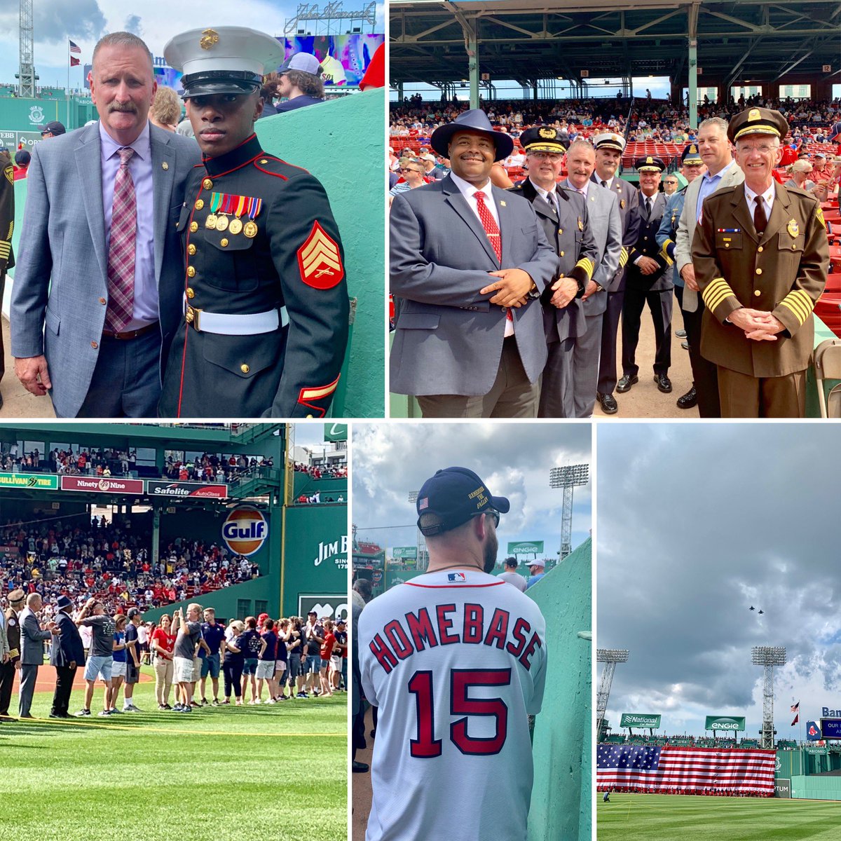 I was  honored to be a part of the 10 year anniversary ceremony of @homebaseprogram . A great program taking care of our veterans and their families. @RedSox @MassDVS @RedSoxFund @MassGeneralNews @BostonFire