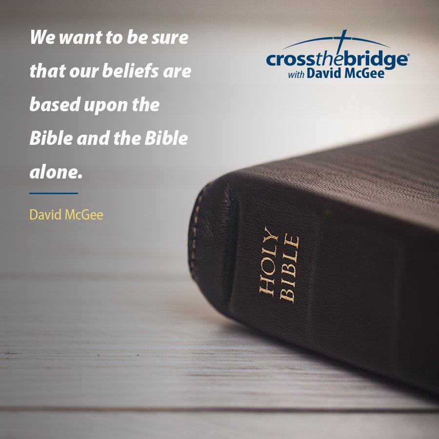 CrossTheBridge's tweet photo. There’s nothing more solid to base our beliefs upon than the #Bible. #Scripture alone is the foundation! https://t.co/r1QvwWNluI