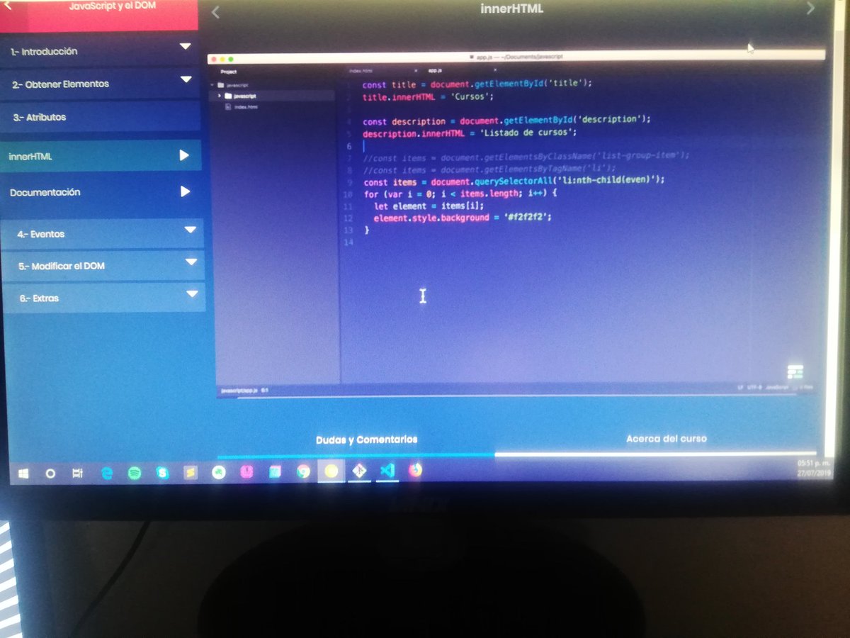 jpaulmn's tweet photo. Repasando javascript en el Dom con @codigofacilito 👨‍💻 https://t.co/4aG8izmB5j