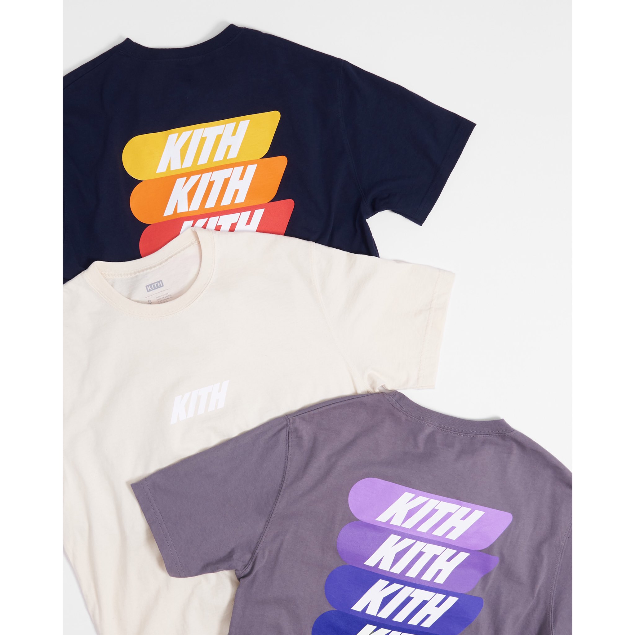 Kith on X Kith Summer Shade Tee for the Monday Program Lightweight tees with custom Kith artwork. Releasing in three styles this Monday at all the Kith shops and at 11AM EST