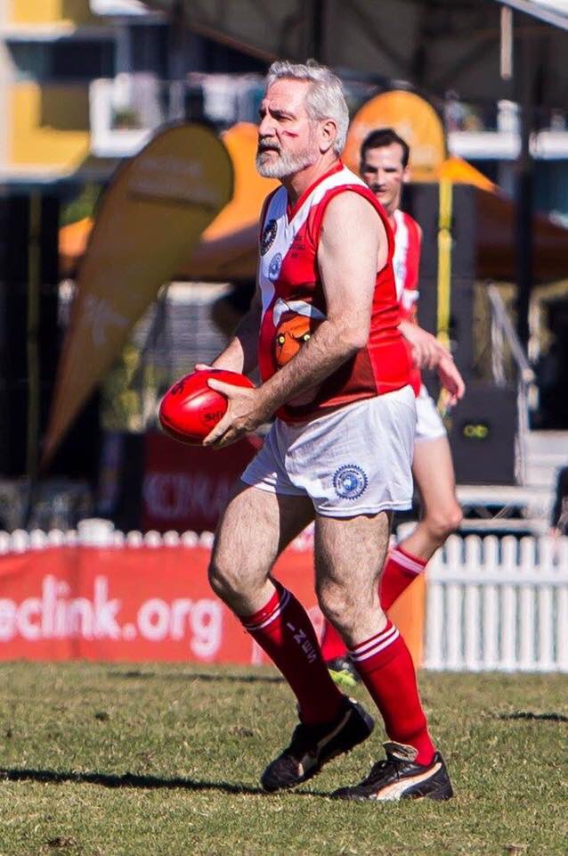AndrewBartlett's tweet photo. It’s game day for the 4th annual @BrisComCup. I’ll be running around again &amp; hopefully getting a few kicks. Come along for a fun afternoon with some good music, food &amp; footy raising money for a good cause.

https://t.co/gMvkC6Dhs9 https://t.co/ZVr6odv4uD