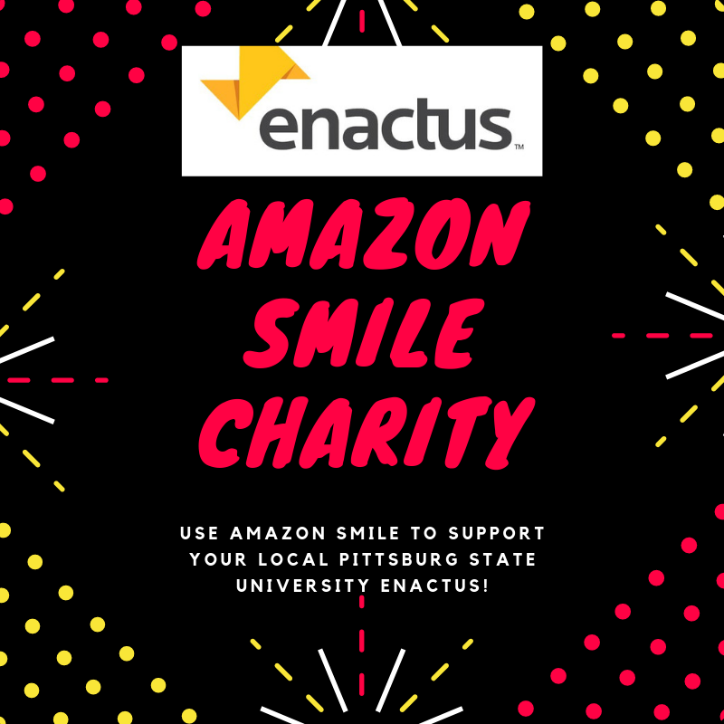 PSUEnactus's tweet photo. To use Amazon Smile you just need to go to https://t.co/rTiY3a0xbs and select Pittsburg State University Enactus as the charity you want to support. Then, when you buying anything from amazon, buy it from https://t.co/rTiY3a0xbs instead of the regular https://t.co/H20F3qZhs3 https://t.co/yl6ebp2rOz