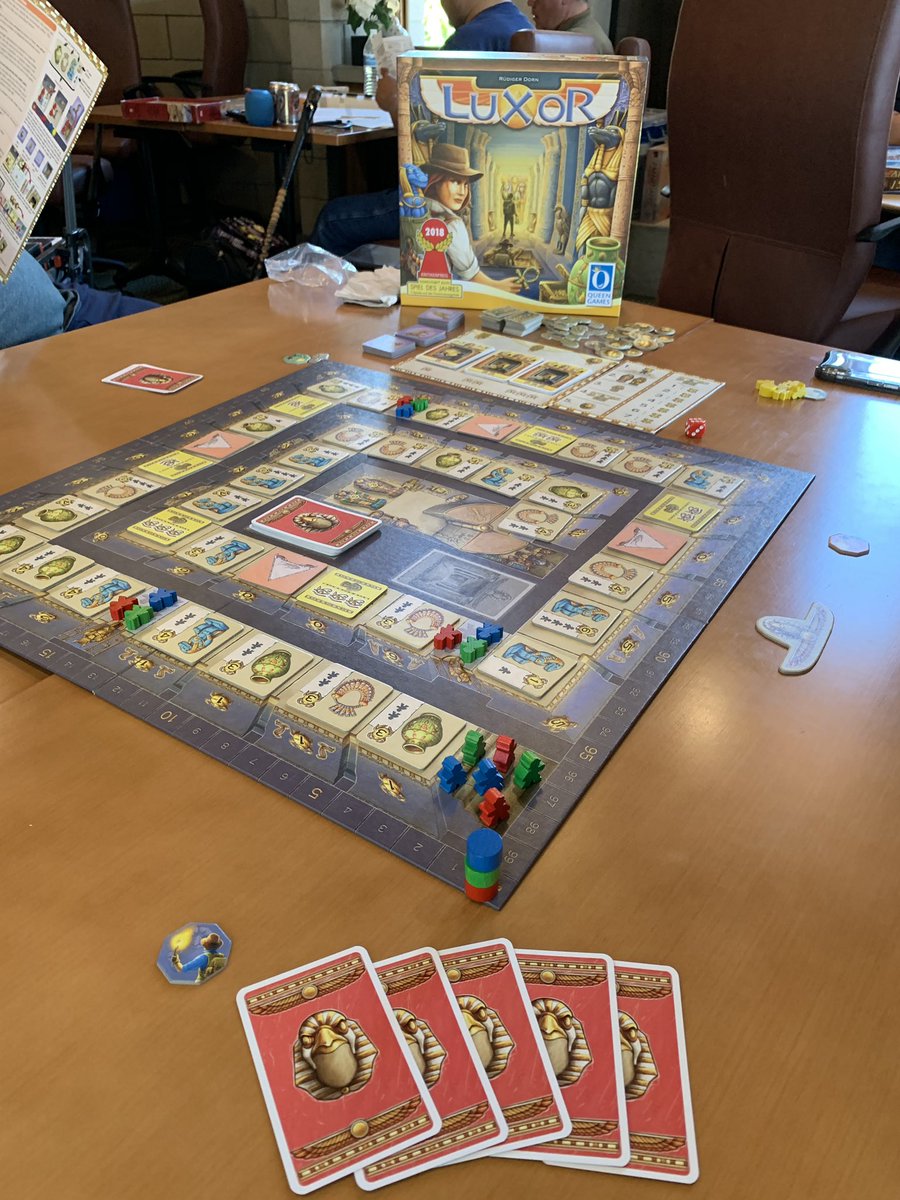 OCBoardgamers's tweet photo. Learning Spiel Des Jahres 2018 nominee #Luxor by Rudigor Dorn. #speildesjahres2018 #boardgames https://t.co/lvQ4UYzGNT