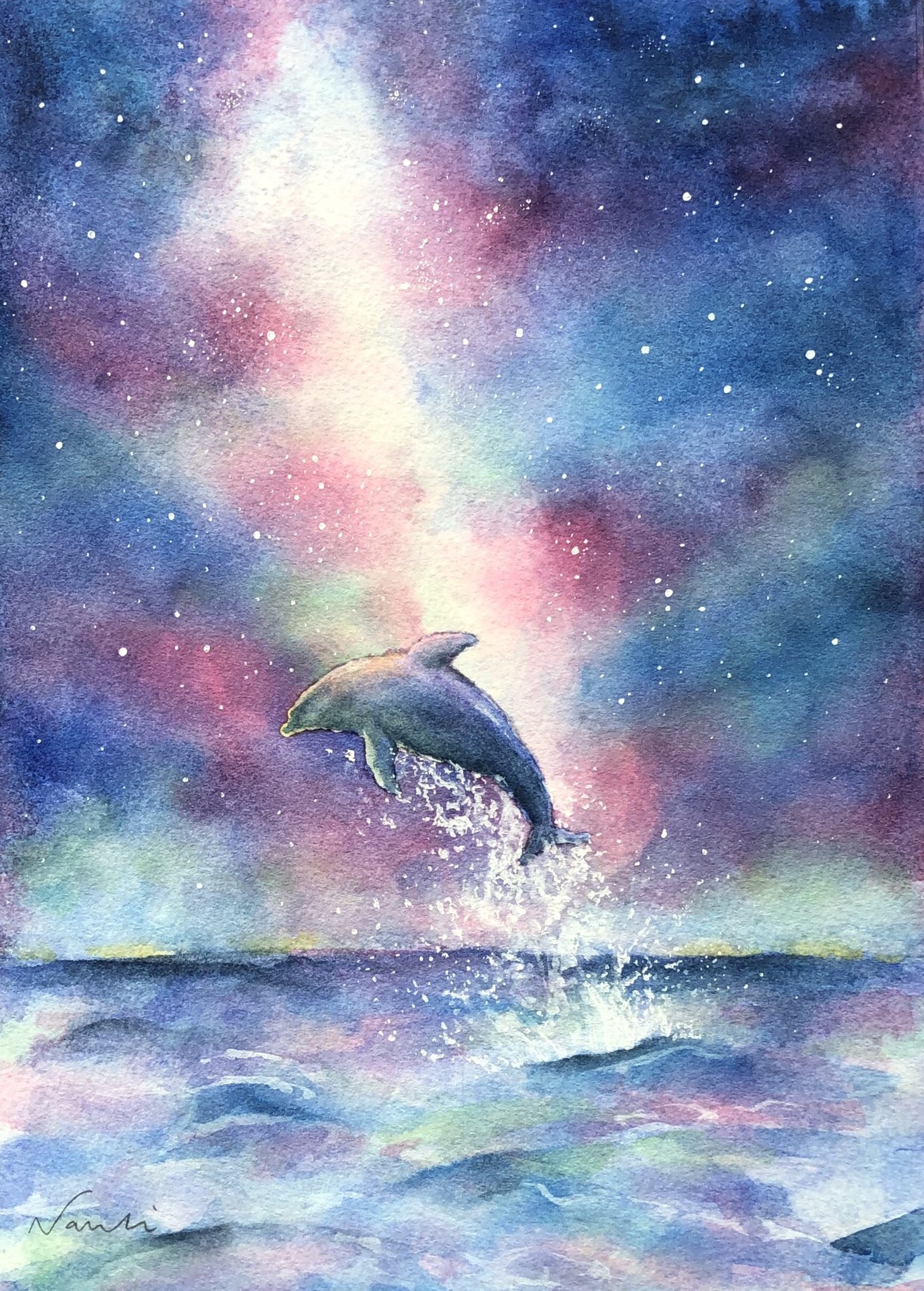 浅野なつき🎨水彩画で空と動物を描く人 on X: 