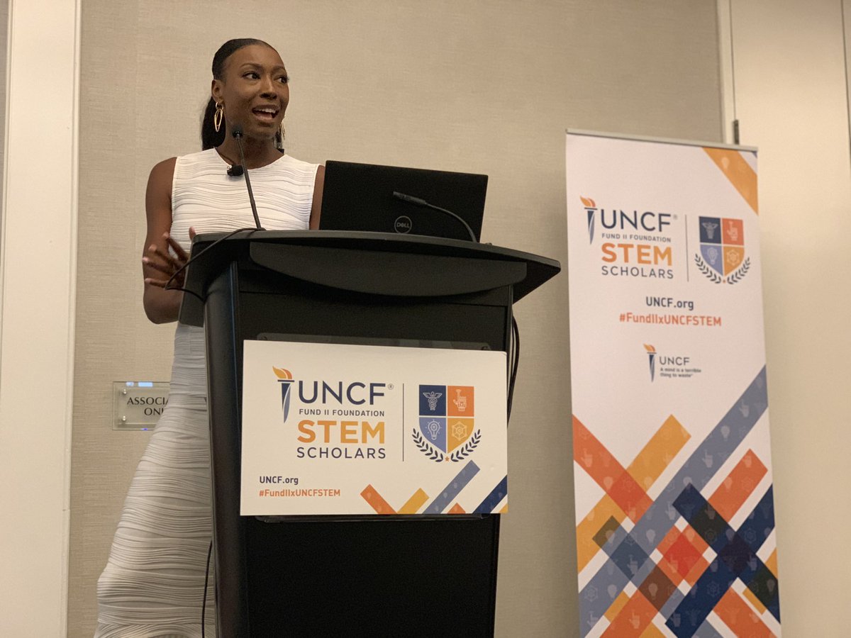 UNCF's tweet photo. It’s only crazy until you DO it! - Aisha Bowe @arbowe
 #FUNDIIXUNCFSTEM https://t.co/dCtDdm04uZ