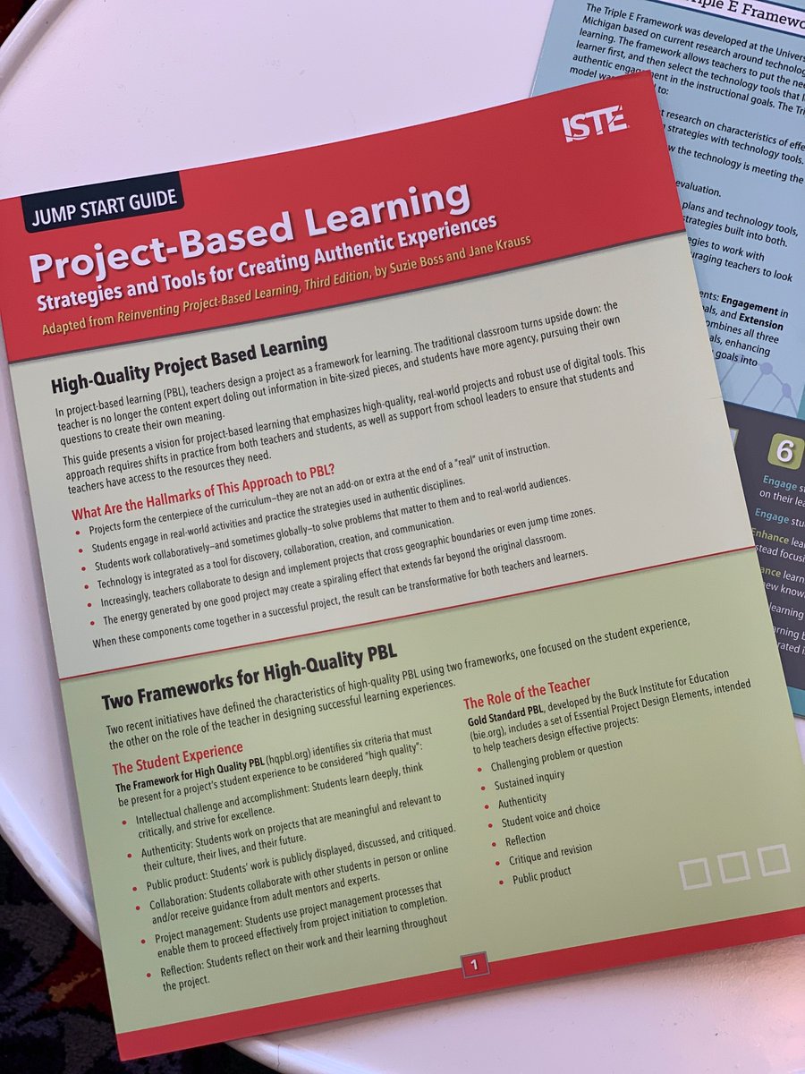 ISTE_ASCD's tweet photo. This Jump Start Guide shows teachers how to design authentic projects that make the most of available and emerging technologies: https://t.co/omgDO7K6Fp. #PBL #BacktoSchool #PD https://t.co/Bj4sZUVH3Z