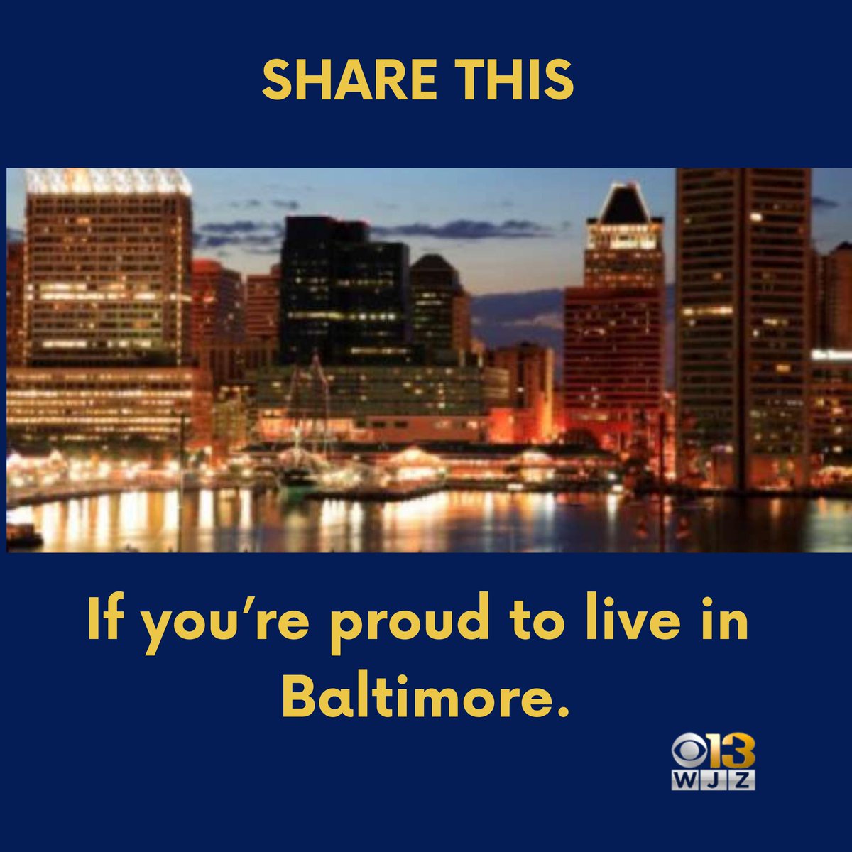 wjz's tweet image. There has been some things said about Baltimore today. But despite some issues, we still love our City. Share if you feel the same way.