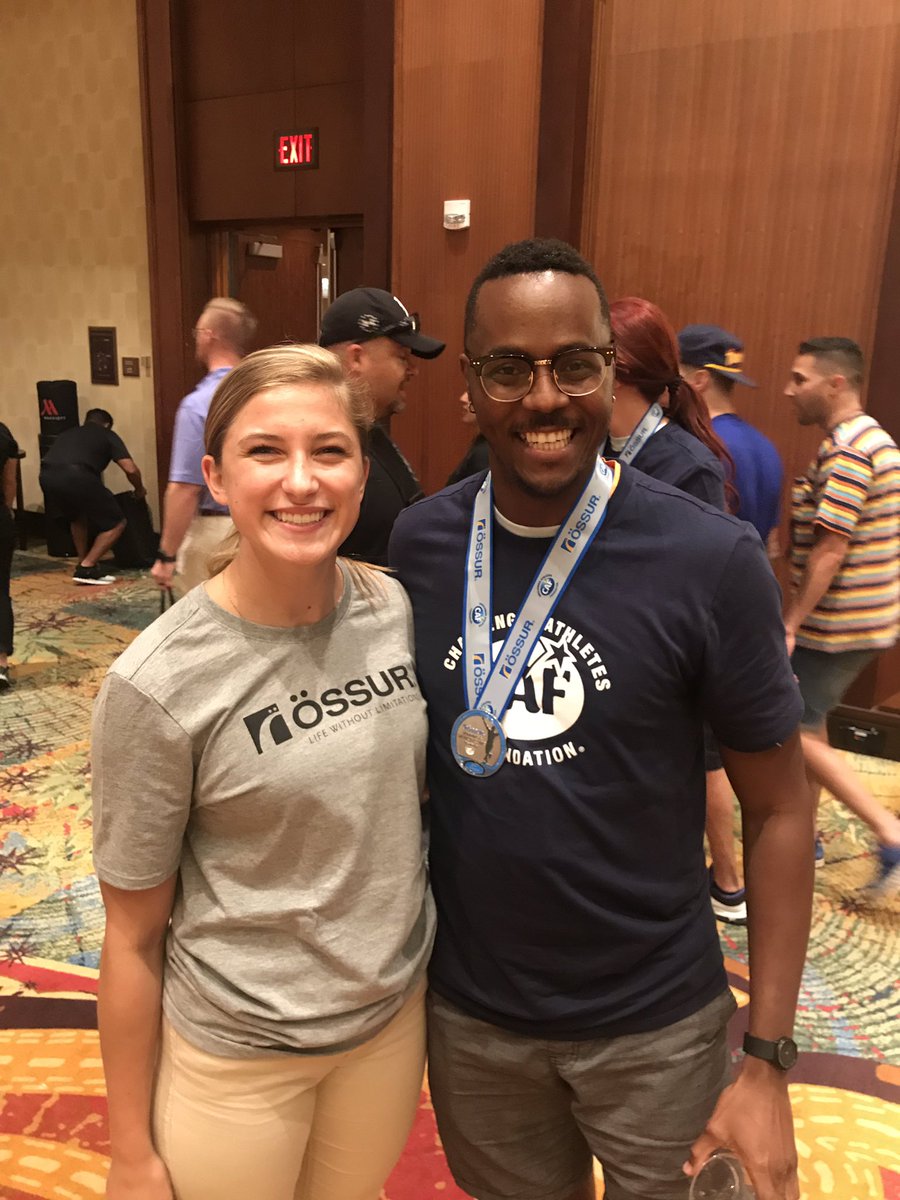 JennahJanneyDPT's tweet photo. Thanks to @CAFoundation and @OssurCorp for bringing PTs, students, and athletes like my friend, Ty, together for a day of training, collaboration, and team building. #lifewithoutlimitations https://t.co/O7eyFswpLK