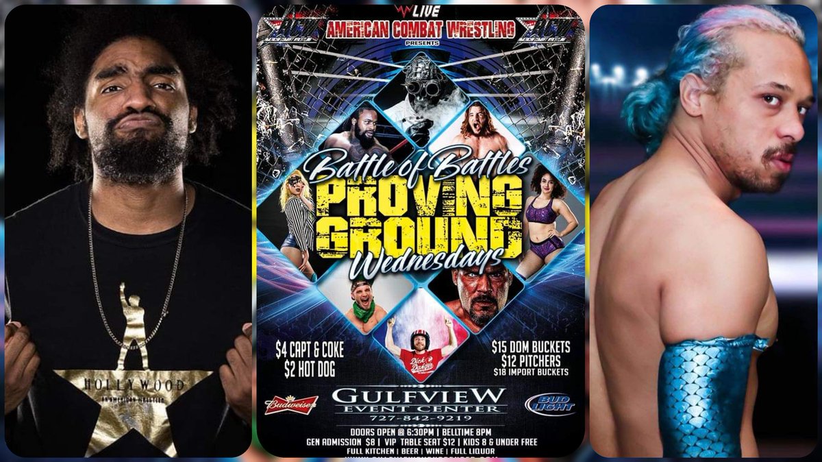 WWNACW's tweet photo. Stomp.......Clap.......YEAHHHH!
@MR_THollywood vs. @CyrusSatin
MAIN EVENT
Anything Goes!
@AaronEpic83 vs. @IAmZachCooper
This Wednesday night at @ACWProvingG from the @GulfVEventCentr!
Tickets
GA $8
VIP $12
#acw #acwflorida #wwn #wwnlive #provingground #gulfvieweventcenter https://t.co/txftJZjgMH