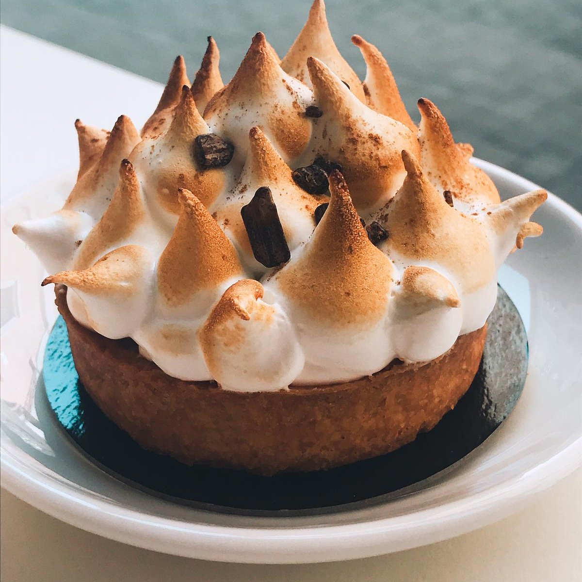 Barehua_sp's tweet photo. Tartaleta de platano con dulce de leche.. Una exquisitez imposible de perder.. #barehuaexperience #calledelleon23 #Barriolasletras #Madrid https://t.co/ER8rXhwcNV