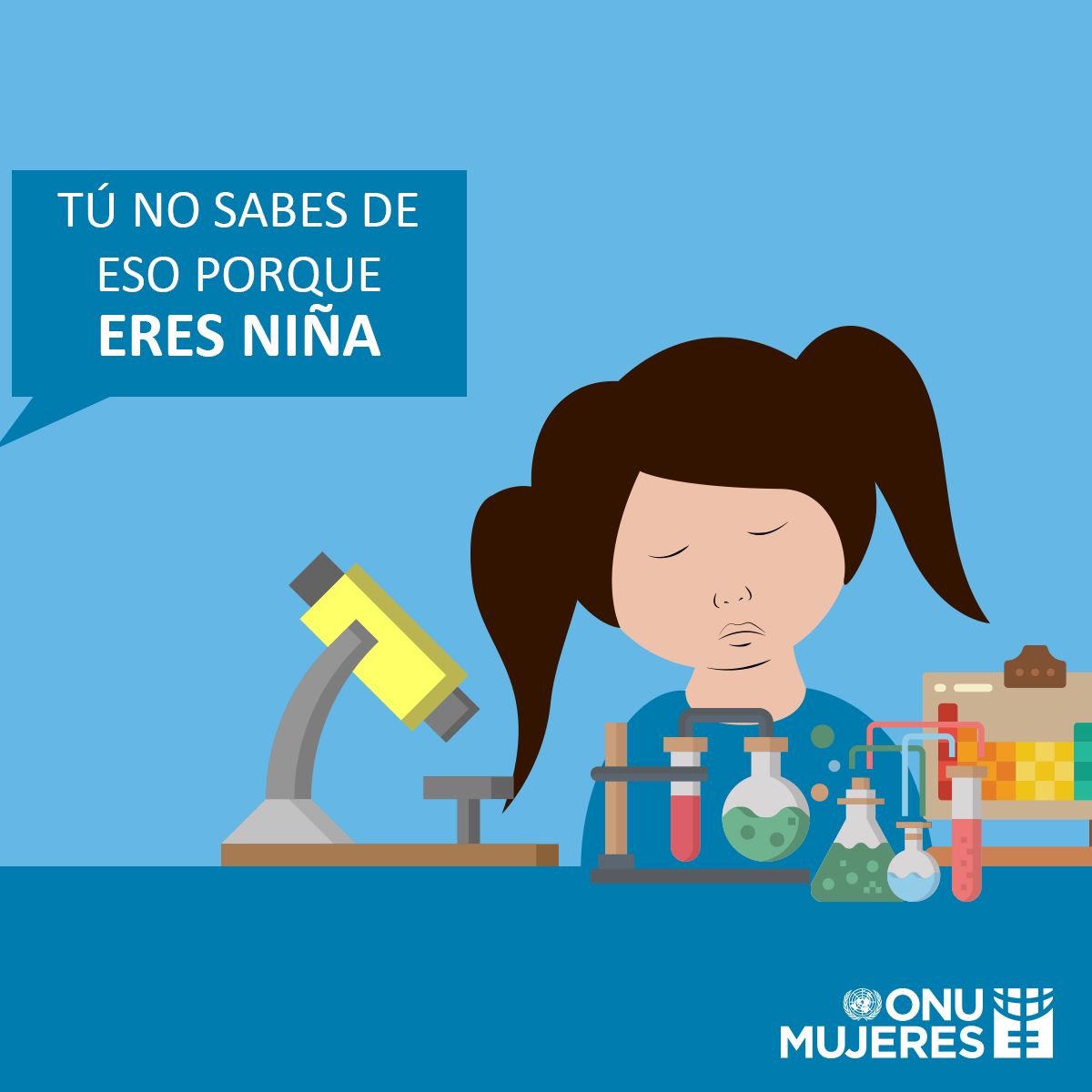 ONUMujeresMX's tweet photo. Lamentablemente los estereotipos de género comienzan a temprana edad y traen como consecuencia su integración en la personalidad de las mujeres, condicionando sus aspiraciones profesionales. 
Erradiquemos los estereotipos de género ¡Por más #NiñasEnLasTic! https://t.co/6jOF9mw4tr