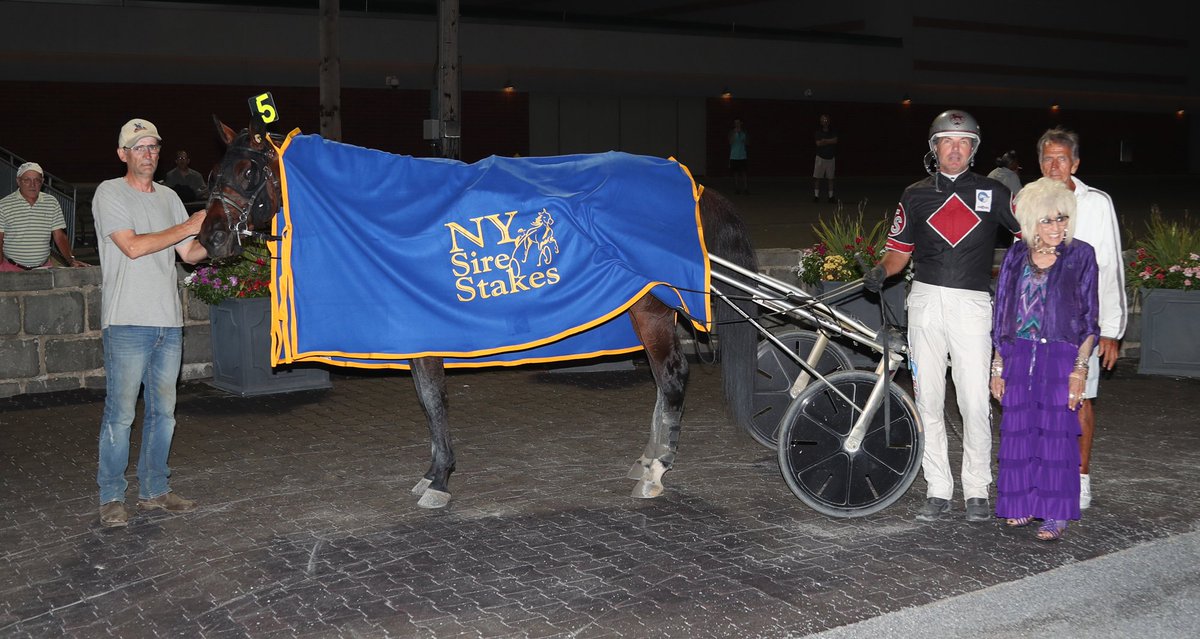 WINNERUP ($5.80) & Trond Smedshammer take 1st Div @NYSireStakes $85,250 Milt Taylor Trot for owner Purple Haze Stables in 1:55.1 Lucky Weekend 2nd, Horns For Three 3rd 5-4 EX $25.60 5-4-6 TRI $375 Mike Lizzi photos