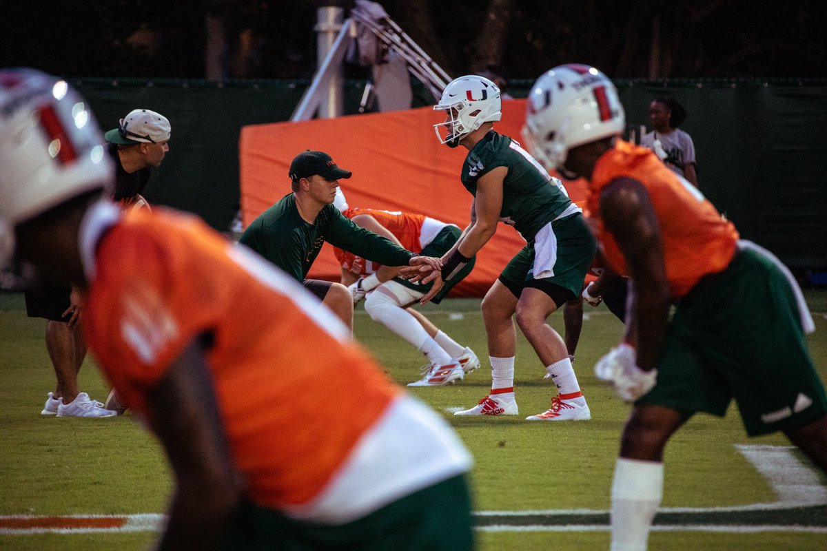 CanesFootball's tweet photo. When your office is Greentree, it’s always a great day at the office https://t.co/dNNX6geqza