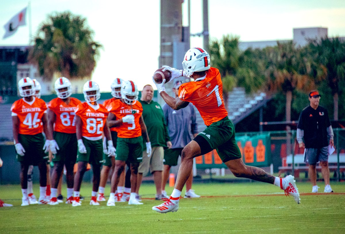 CanesFootball's tweet photo. When your office is Greentree, it’s always a great day at the office https://t.co/dNNX6geqza