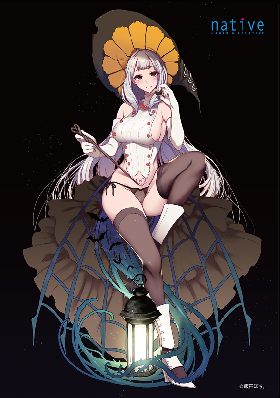 「【好評受注中】 
『飯田ぽち。』さんイラスト「10月31日の魔女 ミス・オランジ」|ネイティブのイラスト