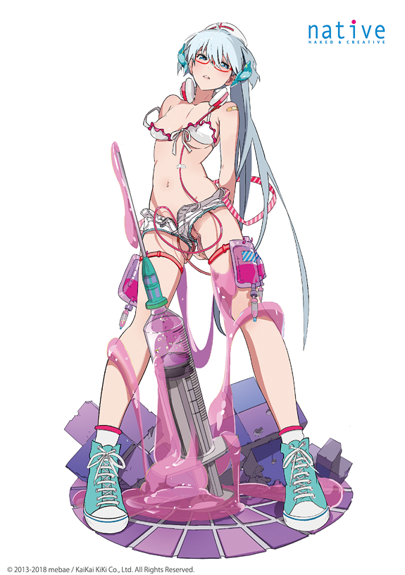 「【デコマス初】 
『mebae』さんイラスト「注入!サクラ子さん」
原型制作:ブ」|ネイティブのイラスト